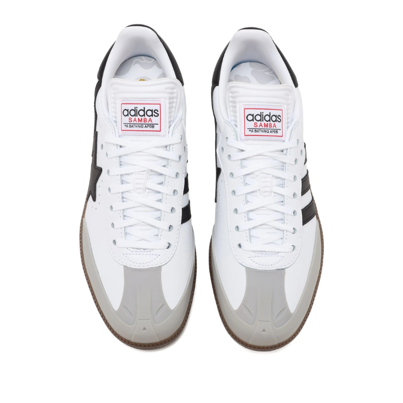 Samba x Bape baskets " White Edition "
